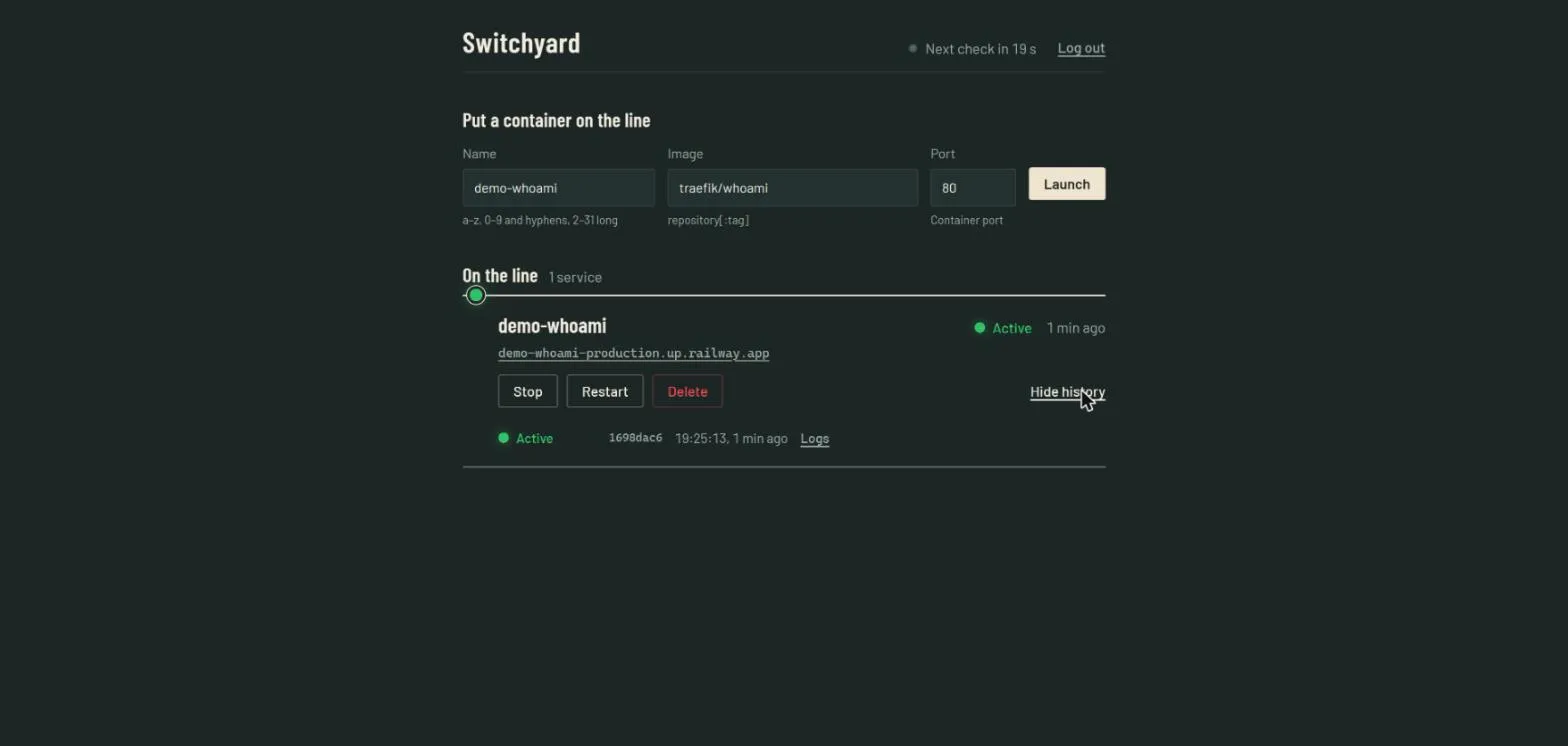 Switchyard: screen 4 of 5